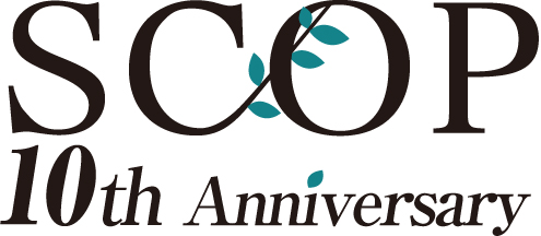 SCOP10周年記念ロゴ